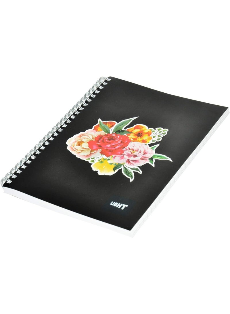 FIS 10-Piece Light Spiral Soft Cover Notebook Single Ruled (100 Sheet) A5 Size - LINBA51710S - Image 3
